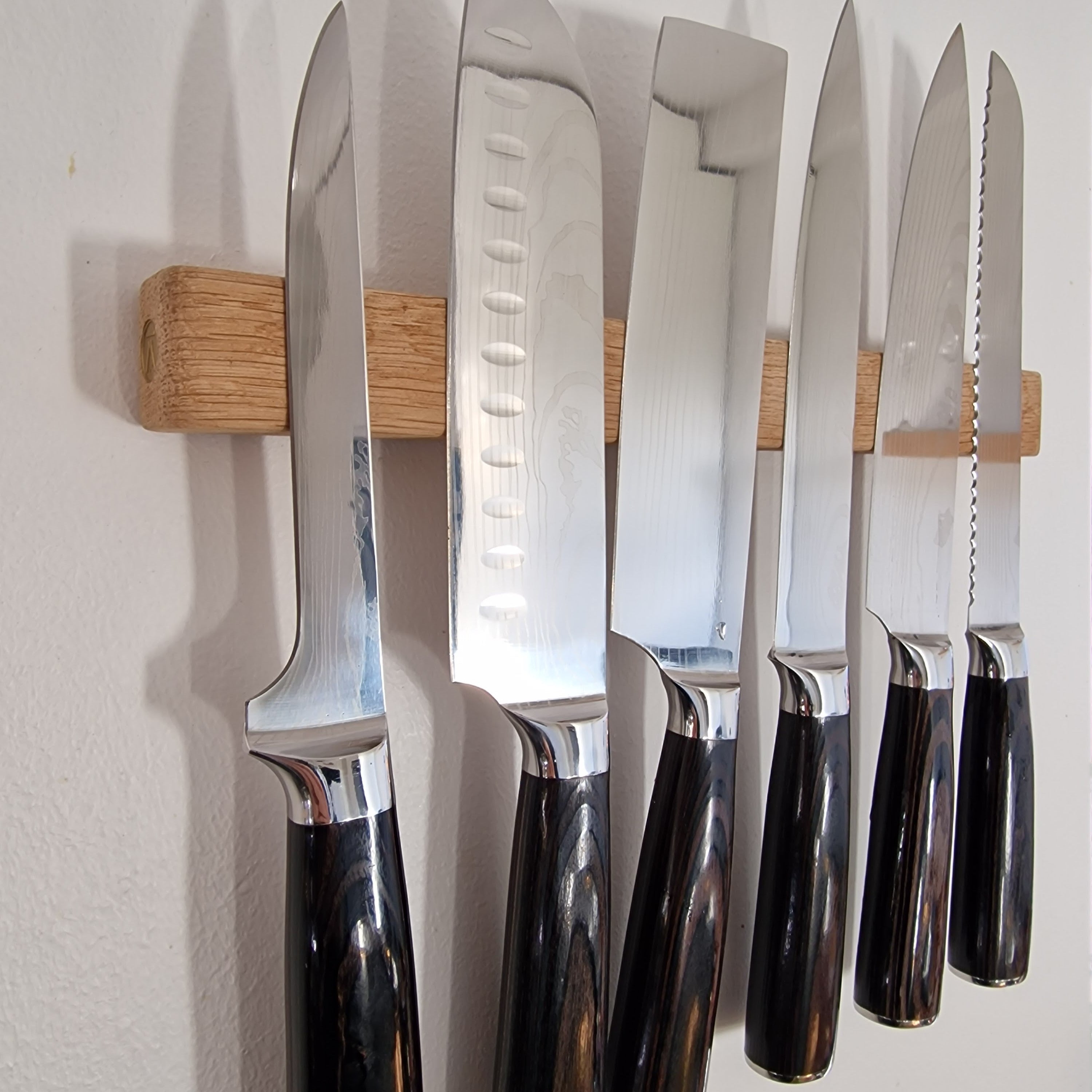 Damaskus Mønstret Knivsæt 8 Knive