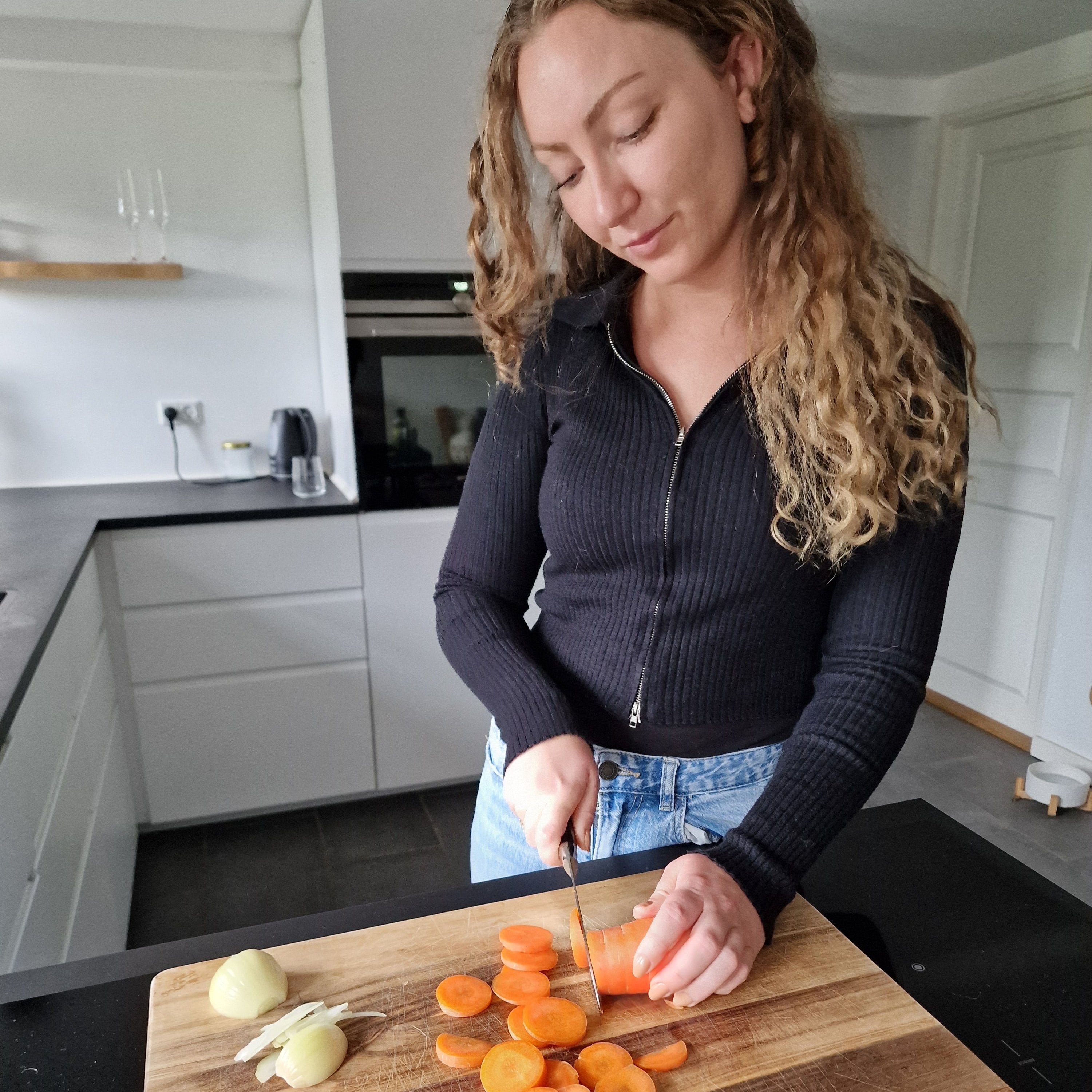 Damaskus Mønstret Knivsæt 8 Knive