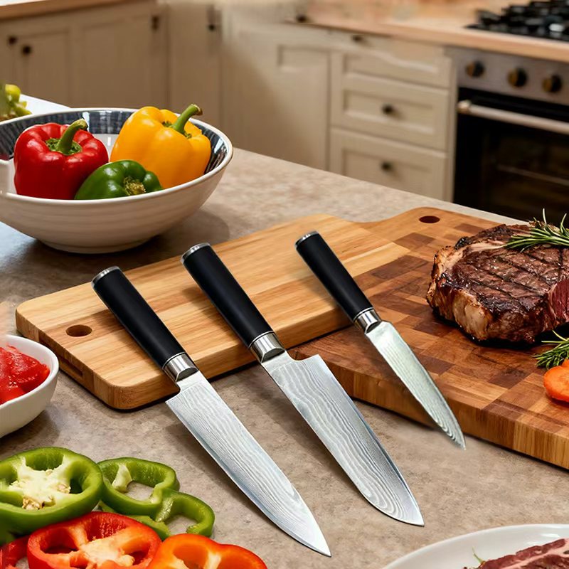 Damaskus knivsæt 3 knive